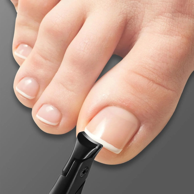 Nail Clippers for Thick Nails DUAIU Toenail Clippers Wide Jaw Nail Cutter Heavy Duty Nail Clipper Sharp Curved Toe Nail Clippers for Men and Women,Red