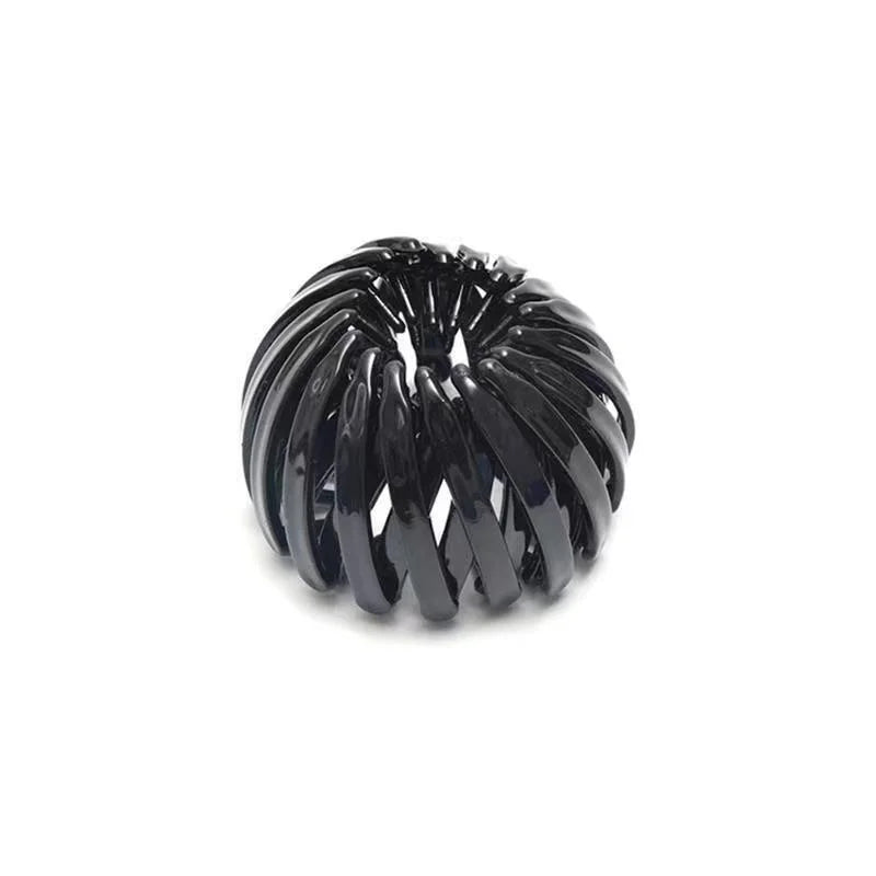 7Pcs Bird Nest Magic Hair Clip, DUAIU Lazy Bird's Nest Plate Hairpin, Expandable Ponytail Holder, Glossy Surface Hair Clips, Hairpin Donut Hair Bun Maker for Women Girls Long Natural Hair Accessories