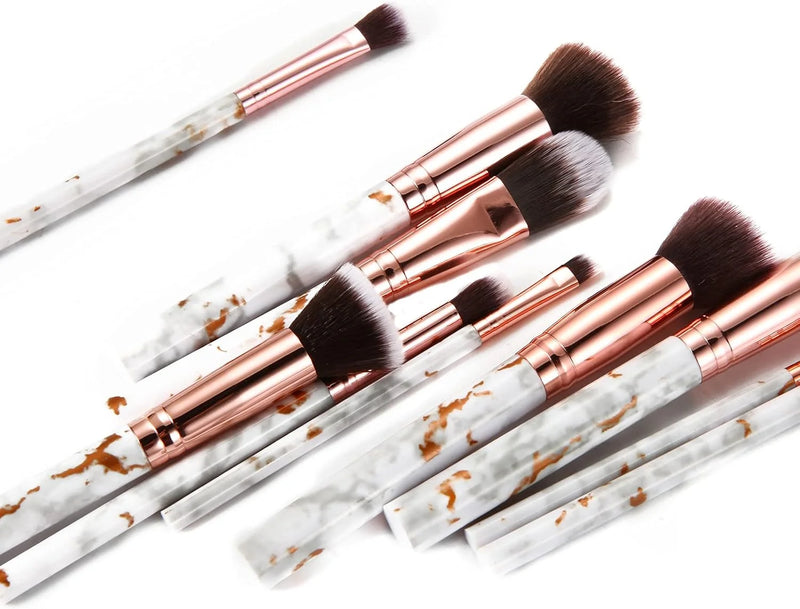 DUAIU 16-Piece Professional Makeup Brush Set - Premium Synthetic Kabuki, Foundation, Blush, Contour, Concealer & Eyeshadow Brushes for Flawless Face & Eye Makeup