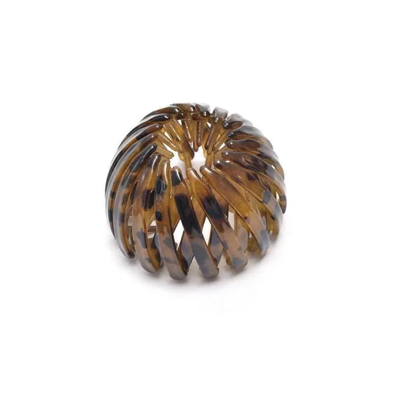 7Pcs Bird Nest Magic Hair Clip, DUAIU Lazy Bird's Nest Plate Hairpin, Expandable Ponytail Holder, Glossy Surface Hair Clips, Hairpin Donut Hair Bun Maker for Women Girls Long Natural Hair Accessories