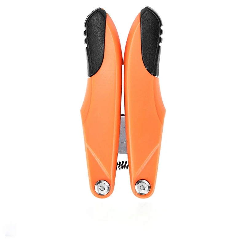 DUAIU Toenail Clippers for Thick Nails, Folding Design Toenail Clippers, 3 in 1 Toenail Clippers, Easy to Carry and Store,Collapsible and Tough Toenail Clippers for Men and Women (Orange)