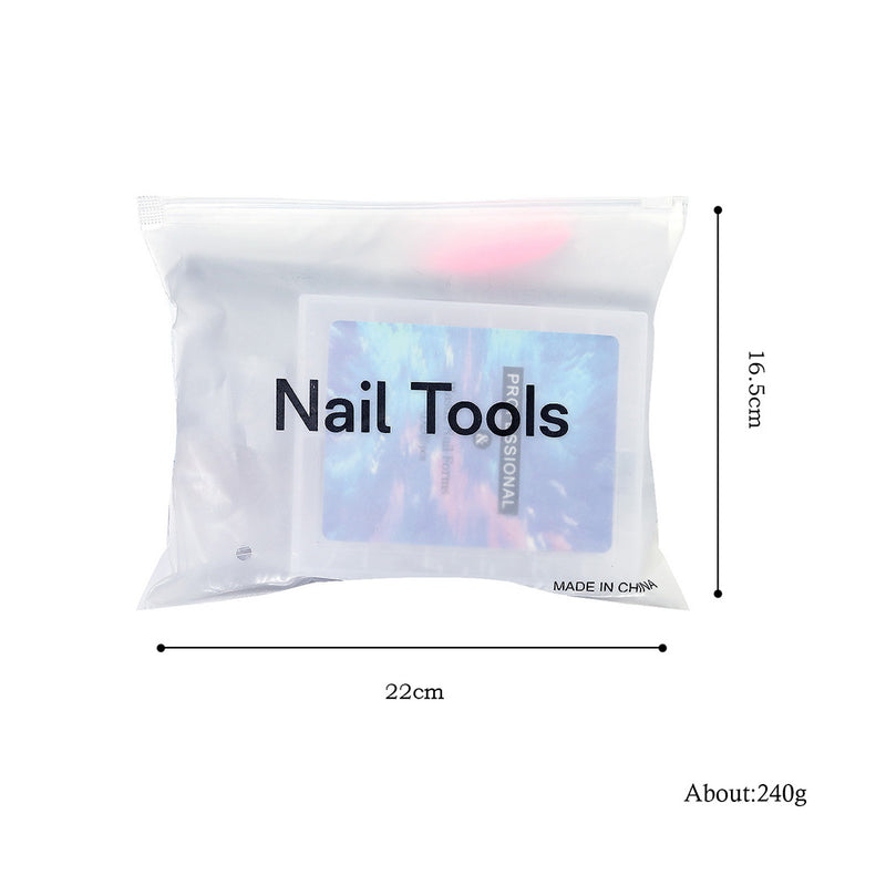 DUAIU Nail Mold Tool Set,Nail Extension Form Tips Dual Nail Mold Full Cover UV Polygel Gel Tools Acrylic Nail System Forms Set with Dual-Ended Polygel Brush 5Pcs Nail Tips Clip