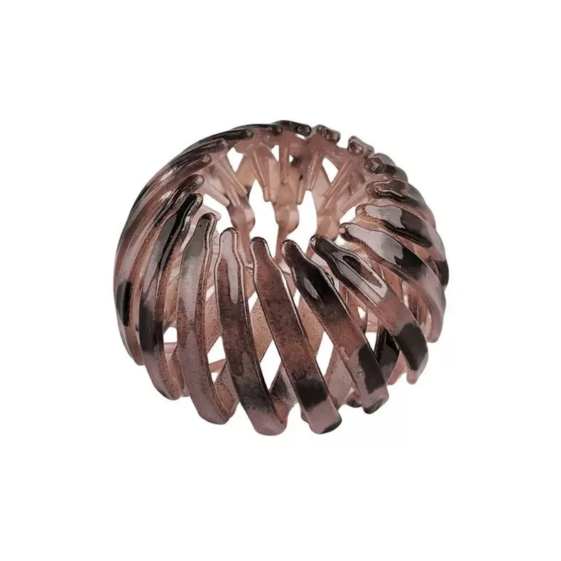 7Pcs Bird Nest Magic Hair Clip, DUAIU Lazy Bird's Nest Plate Hairpin, Expandable Ponytail Holder, Glossy Surface Hair Clips, Hairpin Donut Hair Bun Maker for Women Girls Long Natural Hair Accessories