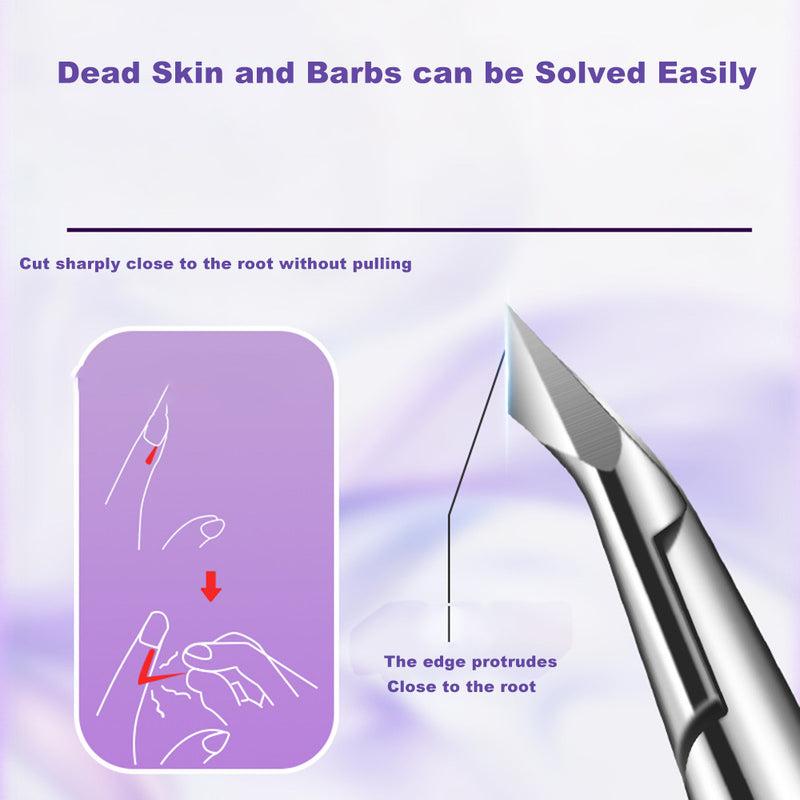 DUAIU Toenail Clippers Set for Ingrown Nails - Professional Thick Nail Clipper Kit with Cuticle Nipper, Pusher & Nail File, Pedicure Tools for Men Women & Seniors, Easy-Grip (Pink)