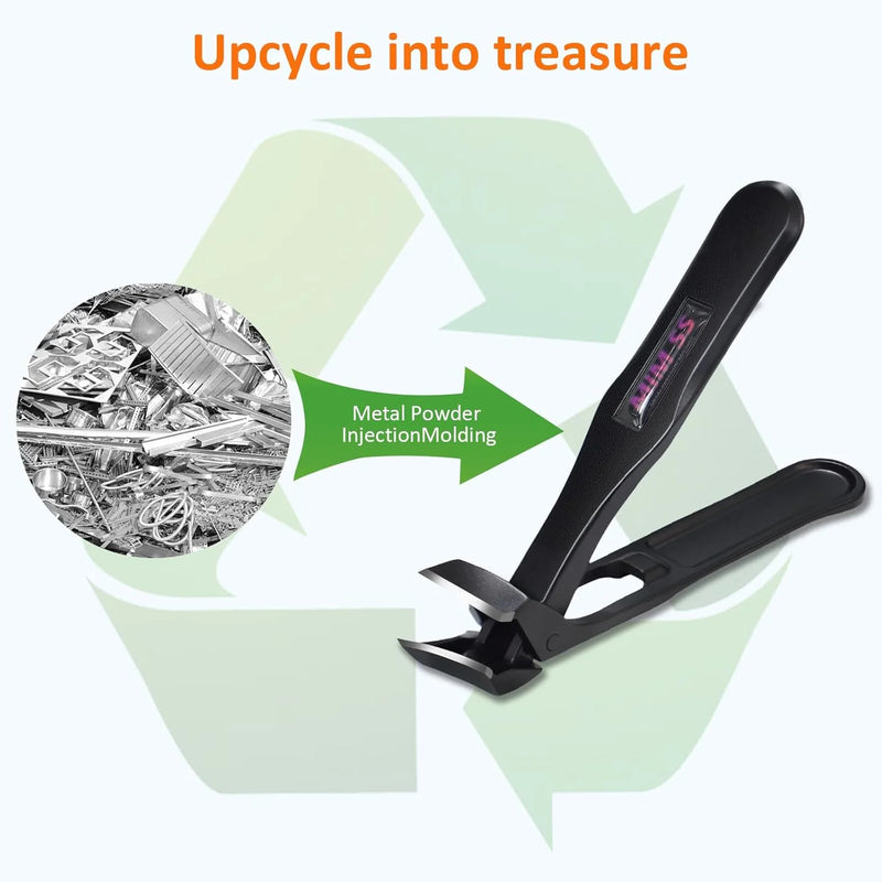 DUAIU  Long Handle Toenail Clippers Set for Adults, Angled Head Design for Easy Trimming Ultra-Sharp,Heavy-Duty Nail Cutters for Thick Toenails Impeccable Stocking Stuffers for Men Women