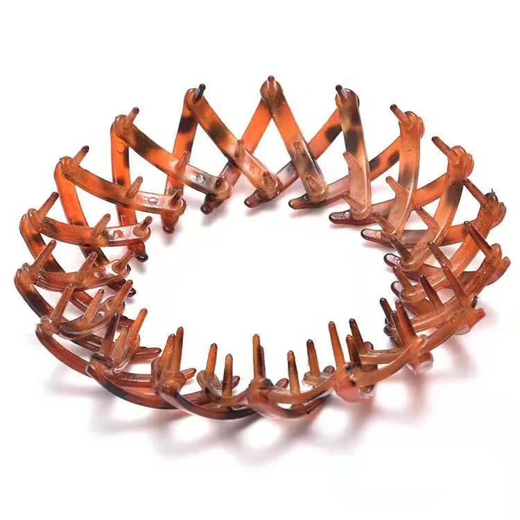 7Pcs Bird Nest Magic Hair Clip, DUAIU Lazy Bird's Nest Plate Hairpin, Expandable Ponytail Holder, Glossy Surface Hair Clips, Hairpin Donut Hair Bun Maker for Women Girls Long Natural Hair Accessories