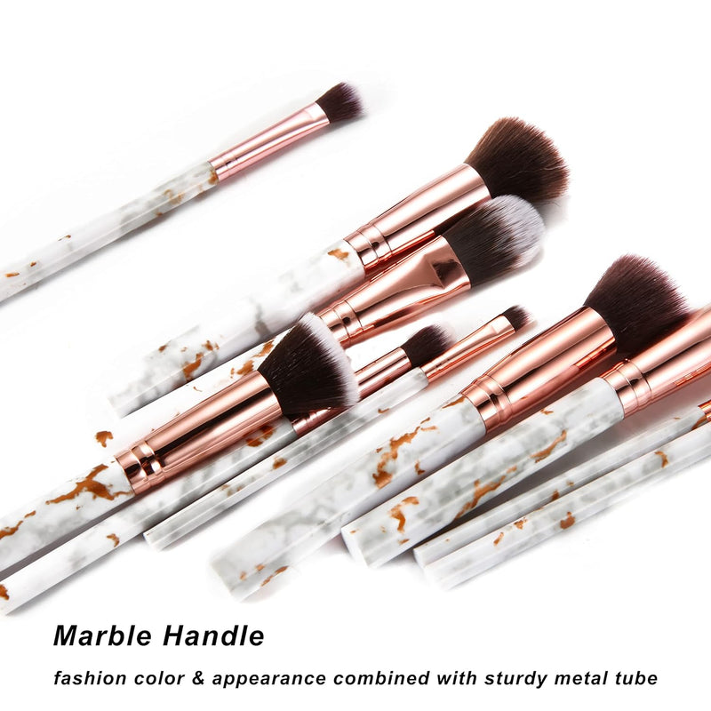 Makeup Brushes DUAIU 16Pcs Makeup Brush Set Professional Foundation Brush Blending Eyeshadow Concealer Brush Set with 4pcs Makeup Sponge