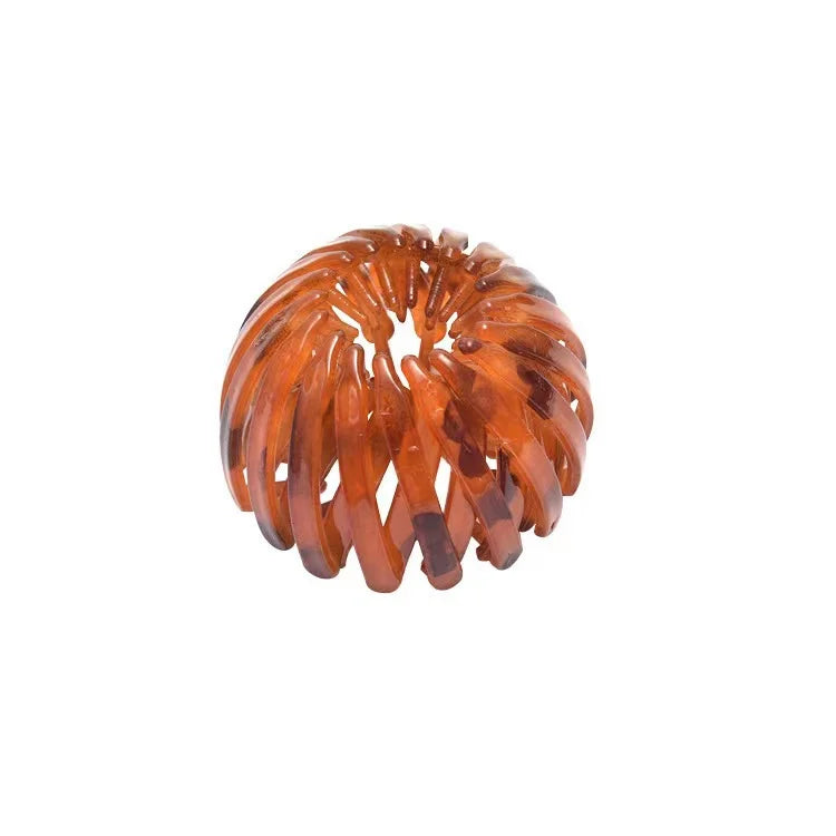 7Pcs Bird Nest Magic Hair Clip, DUAIU Lazy Bird's Nest Plate Hairpin, Expandable Ponytail Holder, Glossy Surface Hair Clips, Hairpin Donut Hair Bun Maker for Women Girls Long Natural Hair Accessories