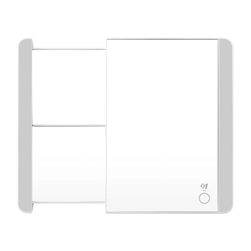DUAIU 10x12 Inch Lighted Makeup Mirror with 2X/5X Magnification – Stretchable Vanity Mirror with Touch Control, Adjustable Brightness, Portable Travel Mirror for Bathroom & Dressing Table