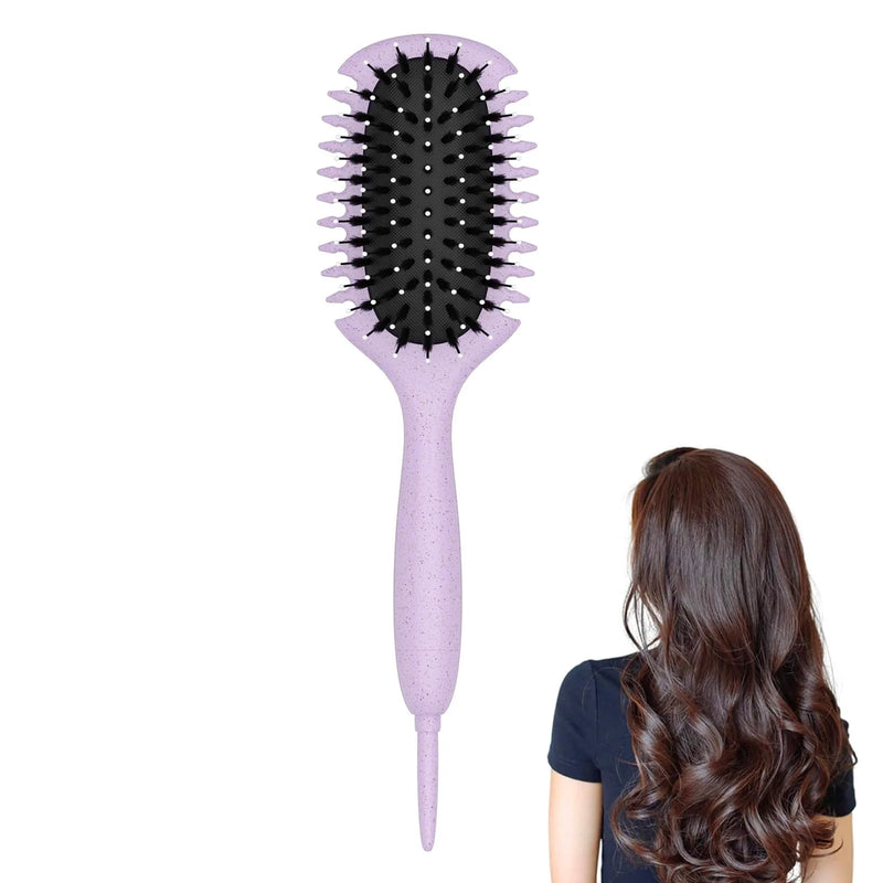 DUAIU Curls Define Styling Brush Boar Bristle Tangled Hair Comb Detangling Hair Brush Women Wet Curly Hair Combs Barber Styling Tools