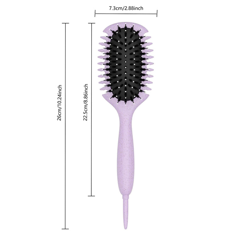 DUAIU Curls Define Styling Brush Boar Bristle Tangled Hair Comb Detangling Hair Brush Women Wet Curly Hair Combs Barber Styling Tools