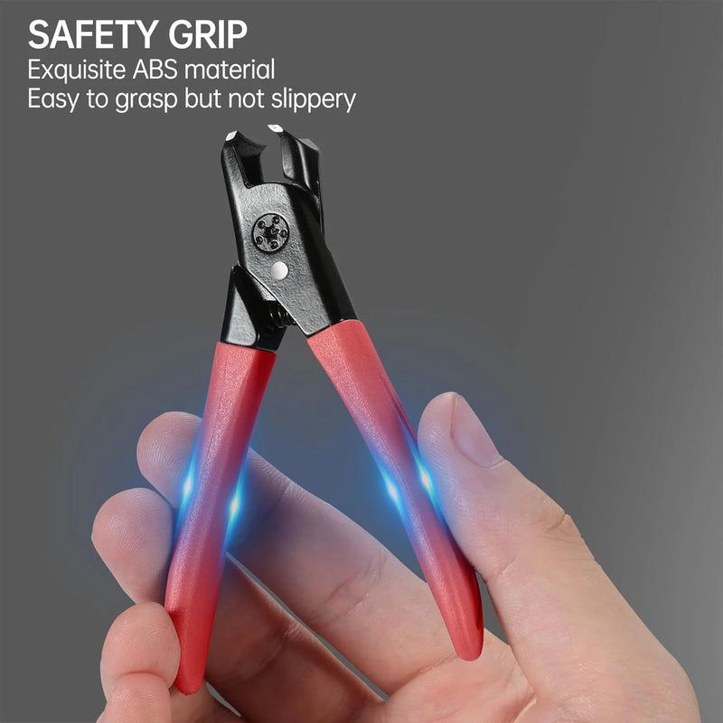 Nail Clippers for Thick Nails DUAIU Toenail Clippers Wide Jaw Nail Cutter Heavy Duty Nail Clipper Sharp Curved Toe Nail Clippers for Men and Women,Red