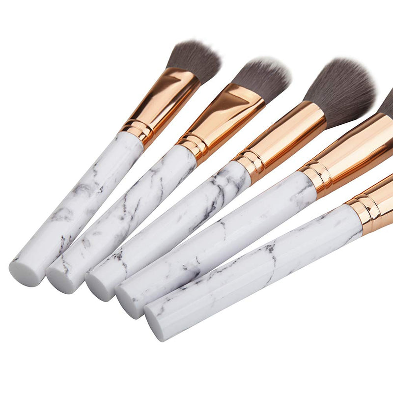 DUAIU 15PCs Marble Makeup Brush Set with Bag - DUAIU Shop