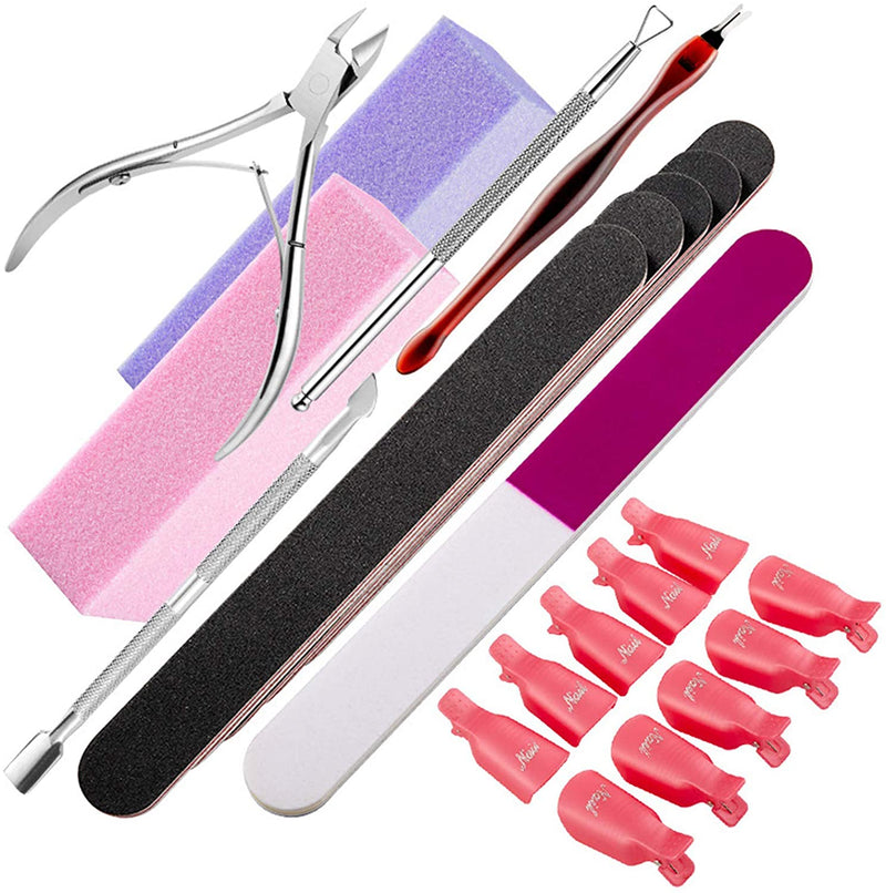 DUAIU 22pcs Professional Manicure Tools Kit Nail File and Buffer - DUAIU Shop