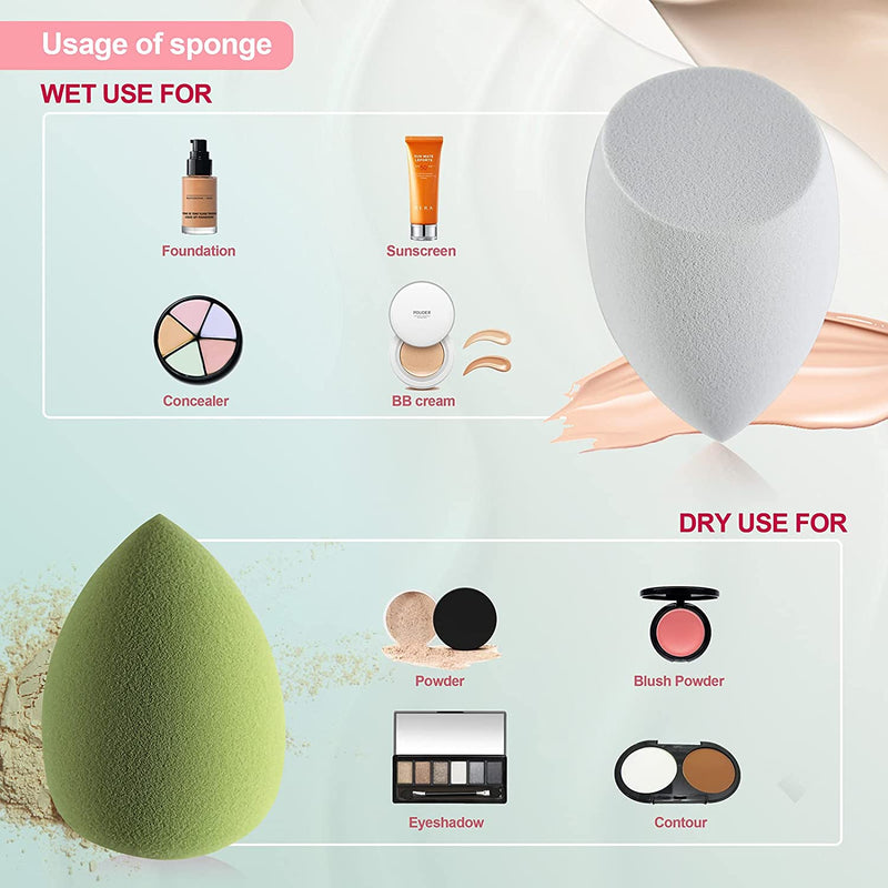 Makeup Sponge DUAIU 4 Pack Beauty Blender Foundation Sponges Set - DUAIU Shop