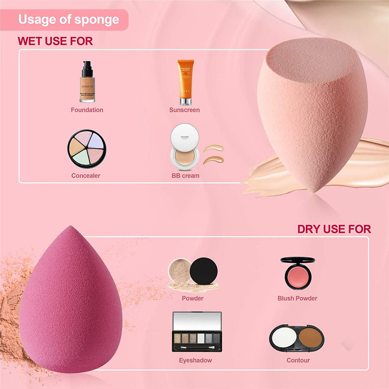 Makeup Sponge DUAIU 4 Pack Beauty Blender Foundation Sponges Set - DUAIU Shop