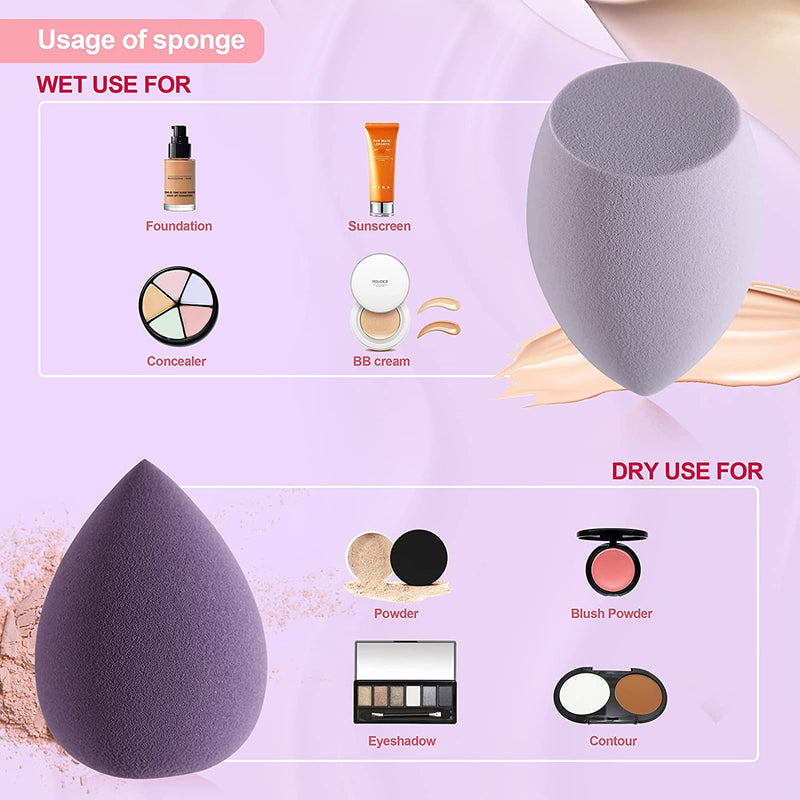 Makeup Sponge DUAIU 4 Pack Beauty Blender Foundation Sponges Set - DUAIU Shop