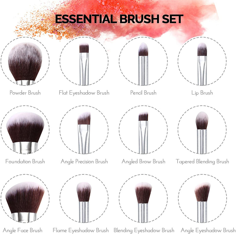 HEYMKGO 12pcs Eco-friendly Vegan  Wooden Handle Makeup Brushes - DUAIU Shop