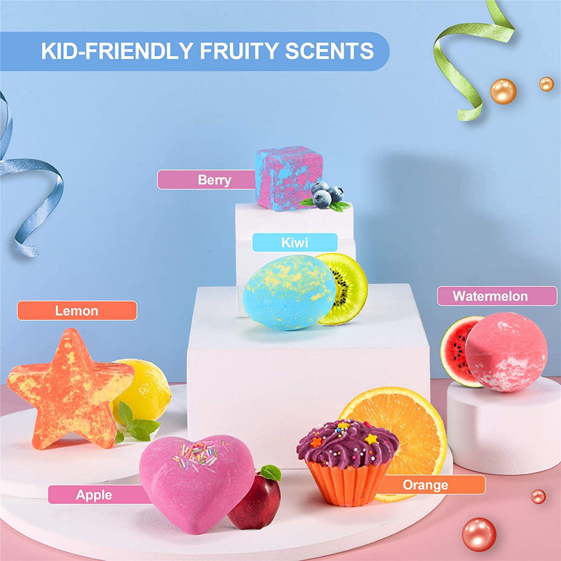 DUAIU Fizzy Bubble Bath 6pcs Bath Bombs for Kids - DUAIU Shop