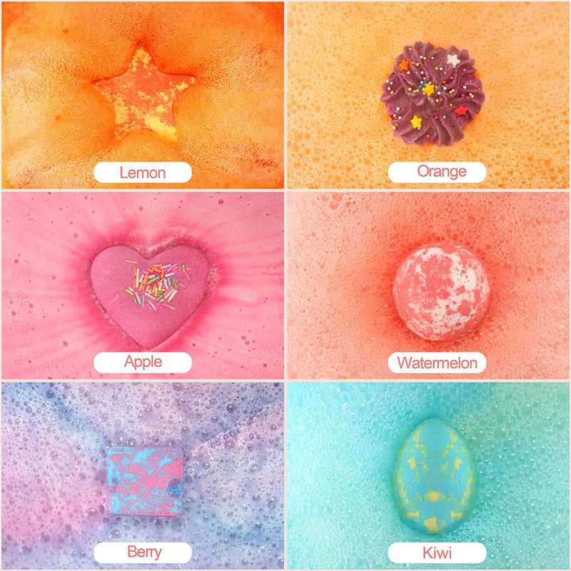 DUAIU Fizzy Bubble Bath 6pcs Bath Bombs for Kids - DUAIU Shop