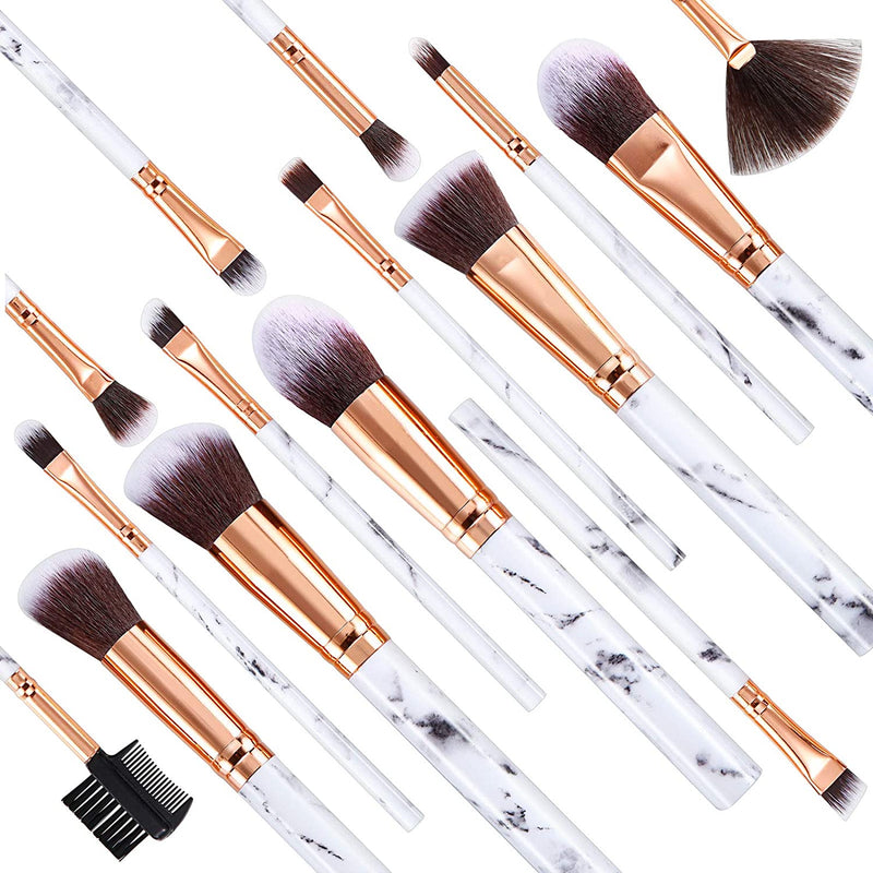 DUAIU 15PCs Makeup Brush Set with 4PCs Makeup Sponge - DUAIU Shop