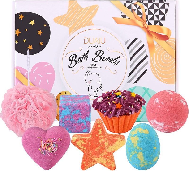 DUAIU Fizzy Bubble Bath 6pcs Bath Bombs for Kids - DUAIU Shop